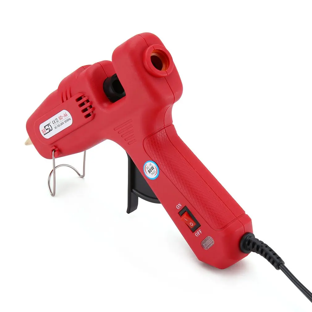 SD SD-A6 80 Вт термоплавкий клеевой пистолет тепловые Пистолеты для DIY игрушка для развития моторики ремонтные инструменты электрический тепловой температуры Клеевые пистолеты