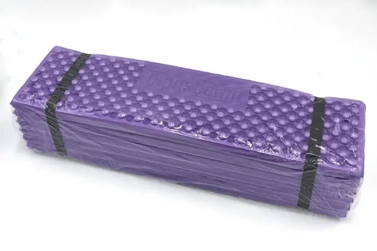 purple Водонепроницаемый пыленепроницаемый складной подстилка для кемпинга палатка коврик для сна Сверхлегкий пенопластовый Тип складной тент коврик для сна Сверхлегкий Водонепроницаемый - Цвет: purple