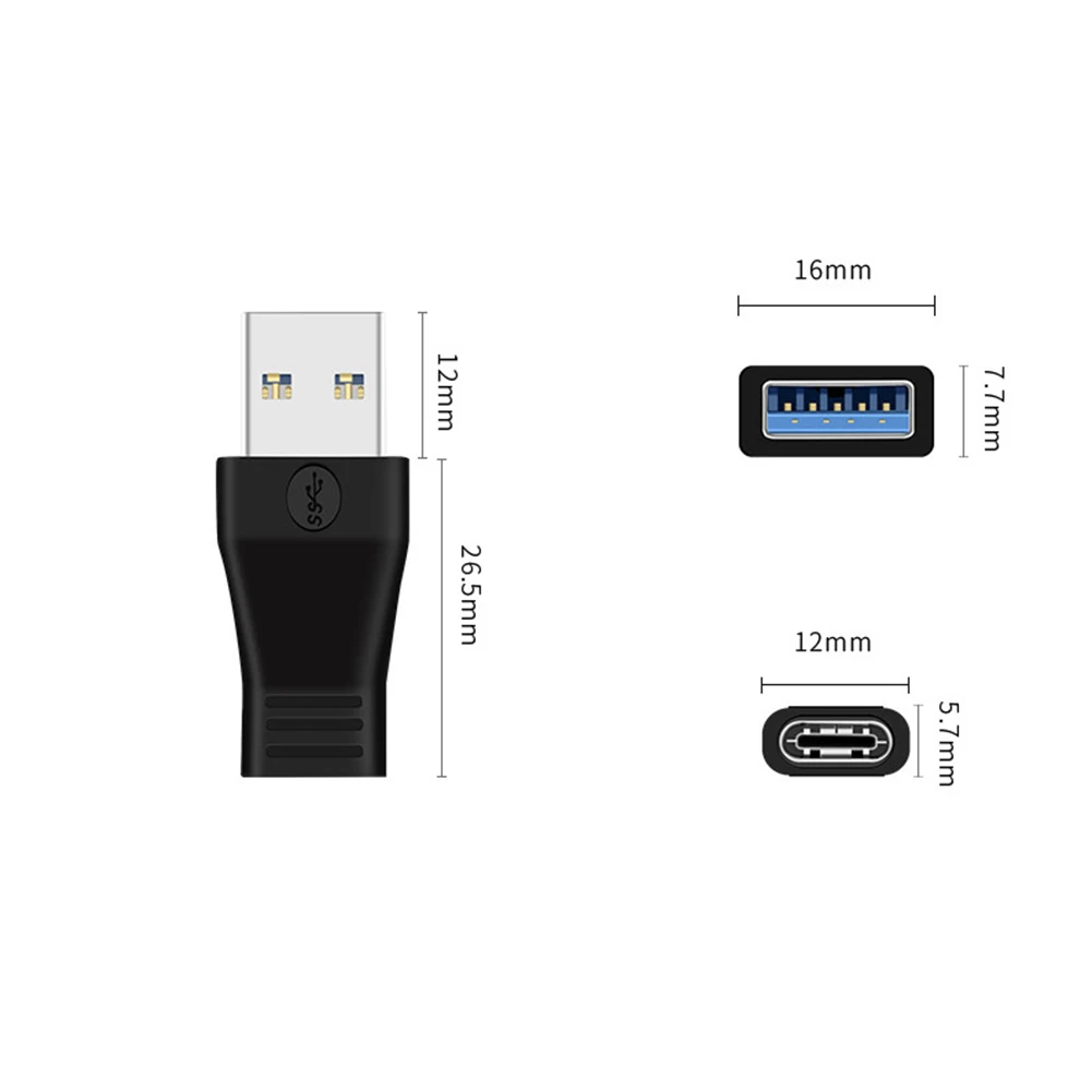 USB 3,0 папа к type C Женский адаптер, type A к C USB 3,0 папа к 3,1 Женский адаптер конвертер Поддержка синхронизации данных и зарядки