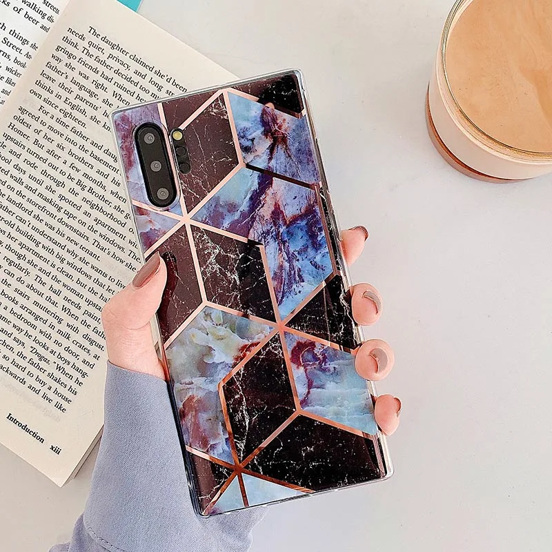 Покрытие Мрамор чехол для телефона для samsung Galaxy Note 10 9 8 S9 S8 S10 плюс S10E S7 край A10 M10 A20 A30 A50 A70 чехол силиконовый чехол