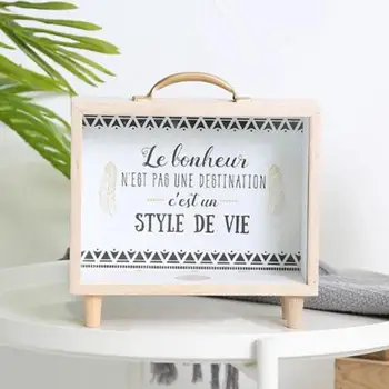 

32 Cash Bank Art Of Fresh Wood Money Piggy Bank Bedroom Desk Decoration Miscellaneous Ornaments Storage Box Accessories
