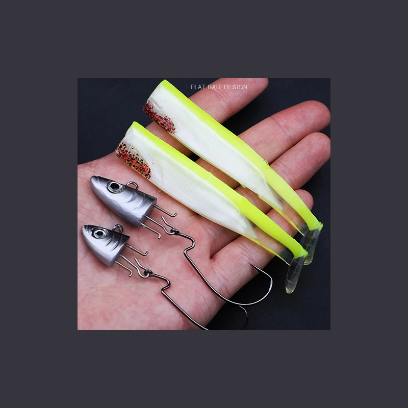 CRAZY LURES MIG LURE 5/12/25g Jig Head Lure Soft Black Minnow Jigging Souple Silicone Pike Seabass Bass | Спорт и развлечения