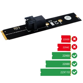 

M Motherboard Adapter SFF-8643 to M.2 Key Office Caring Computer Portable Supplies for Intel 2.5 inch U.2 PCI-E-NVMe SSD