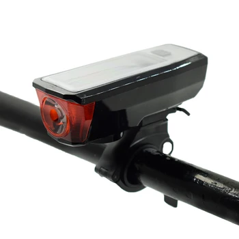 

T6 LED Bike Front Light Lamp 5 Modes USB Rechargeable Bicycle Headlight Waterproof Solar Energy Cycling Flashlight with Bell