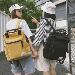 Парусиновая, в Корейском стиле рюкзак для женщин простая Мода Ptgirl дорожный Рюкзак Школьная Сумка для досуга сумка для девочек mochila feminina
