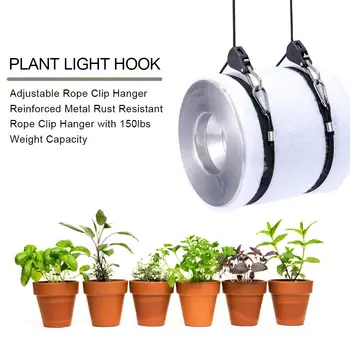 

Adjustable 1/2 Pairs 18inch Ratchet Hanger Pulley Rope For Hanging Tent Light Hanging Hook Tent Grow Plant Lamp Hangers