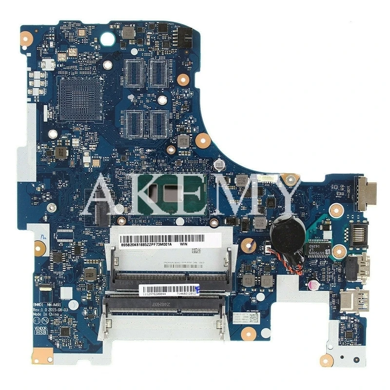 NM-A491 материнская плата для ноутбука lenovo 300-17ISK SR2EU I3-6100U процессор UMA MB
