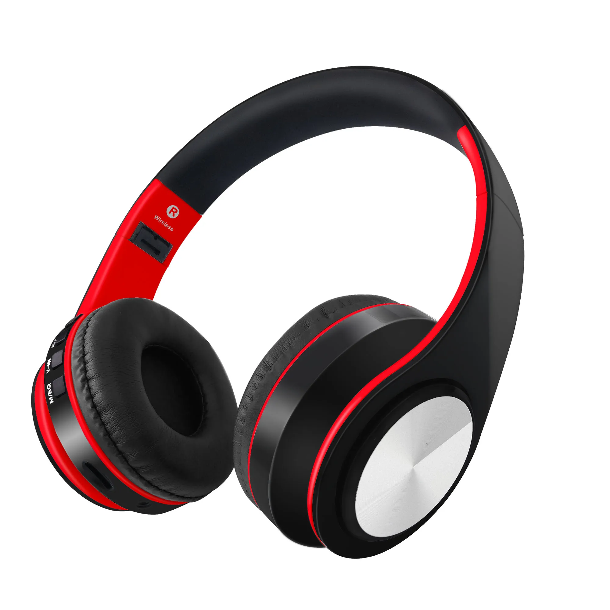 B7 беспроводные наушники Bluetooth гарнитура наушники с микрофоном для ПК мобильного телефона музыка - Цвет: Красный