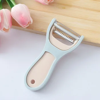 

Two-in-one Peeler Scraper Home Kitchen Fruit and Vegetable Planer Stainless Steel Multi-function Grater Melon Planer