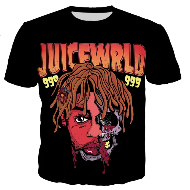 Juice Wrld 3D Print T-shirts Men Women Summer Fashion Casual T-shirt 2