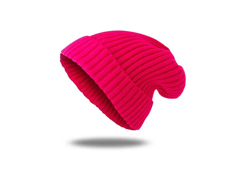 Однотонная шапка бини для осени зимы шапки женские мужские корейские теплые вязаные смешанные хеджирующие кепки Женские повседневные уличные хлопковые Лыжные шапки унисекс