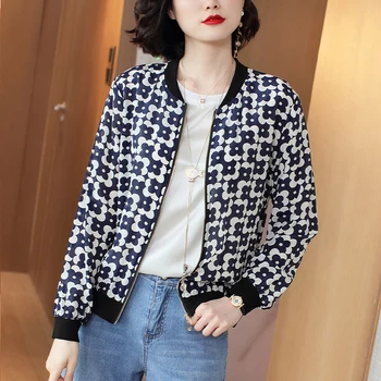 

Plue Size 3XL Jackets Women 2020 Fashion Summer Women's Print Basic Jacket Thin Outwear Bomber Female Baseball Jacket Clothes