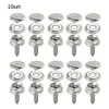 10 Sets Stainless Steel Tapping Snap Fastener Kit Tent Marine Yacht Boat Canvas Cover Tools Sockets Buttons Car Canopy Accessori ► Photo 1/6