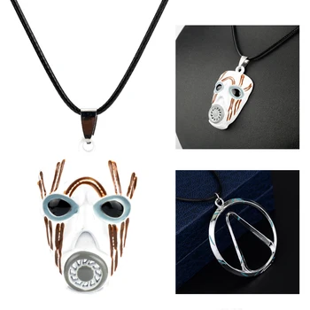 

Shooting Game Borderlands Mask Necklace Vault Symbol Pendants Necklaces for Women Men Accessories Collar Collier