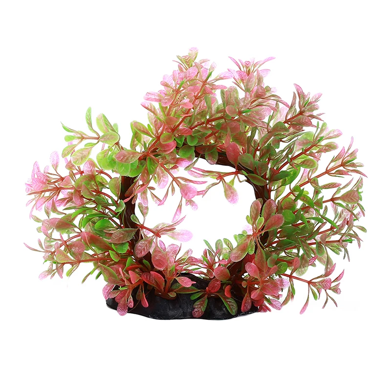 pink Новинка, подводное искусственное водное растение, украшения для аквариума, аквариума, зеленая вода, трава, ландшафтное украшение - Цвет: pink