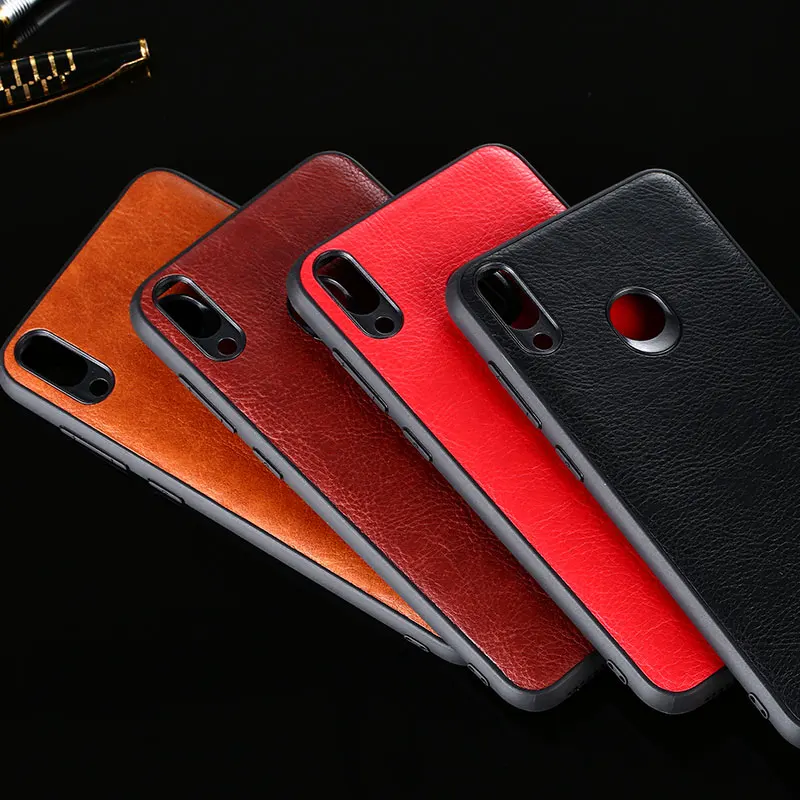 

PU Leather skin case for Huawei Honor 8X 8C 8A pro view 10 20 10i 20i 20 Lite Hard PC+TPU+leather skin 3in1 material coque