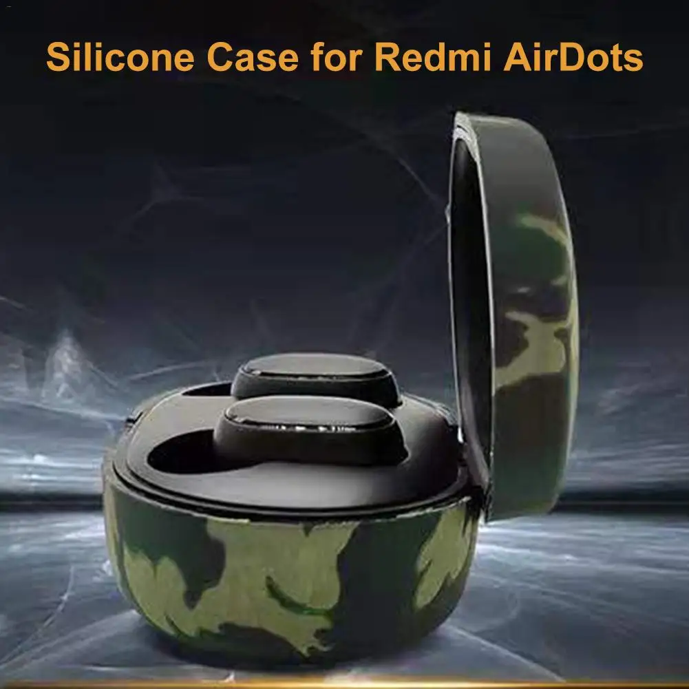 Мягкий силиконовый чехол для Redmi Airdots беспроводных Bluetooth наушников защитный