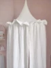 100% Premium Muslin Cotton Hanging Canopy with Frills Bed Baldachin for Kids Room 2
