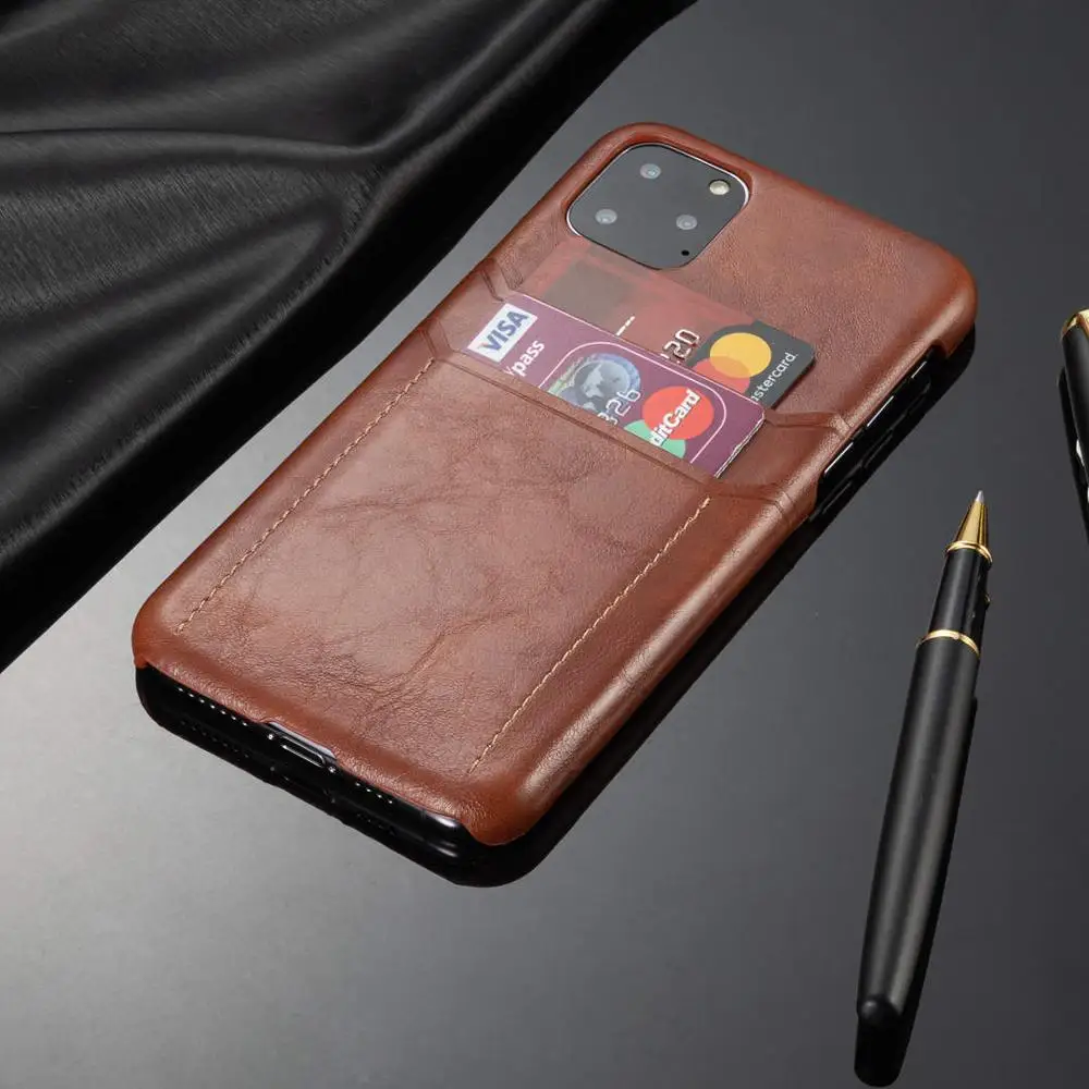 

Luxury Leather PU Phone Case For iPhone 7 Wallet Card Slot Holder Back Cover For iPhone 11 11Pro MAX XSMAX XR XS X 8 7 6 6S Plus