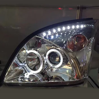 

Headlight assembly for toyota land cruiser lc120 2700 4000 2003-09 LED angel eye turn signal Bi-lens HID bulbs 65W Ballast, 2pcs