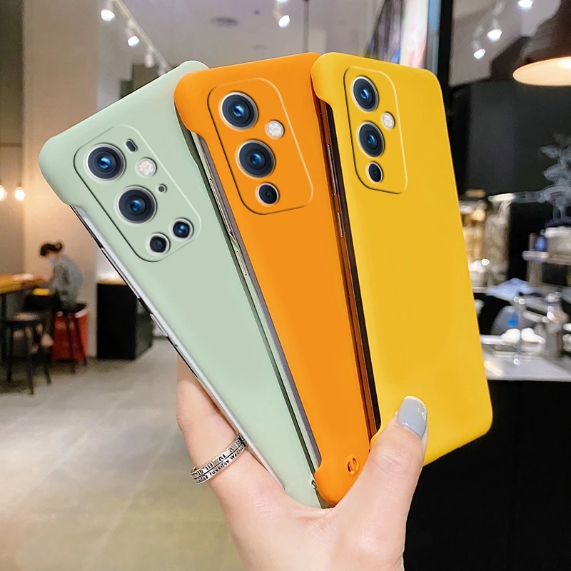 Borderless Protective Case For Oneplus 9 Pro For One Plus 10 8T 8 7 7T Pro 1+9R 10 Candy Color Matte Frameless Shockproo_voghion.com