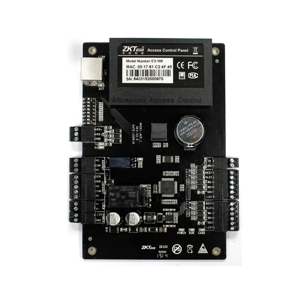 KR100E C3-100 TCP/IP панель управления дверь-доступ безопасности-решения связи расширенный контроль доступа Wiegand 26 reader kit