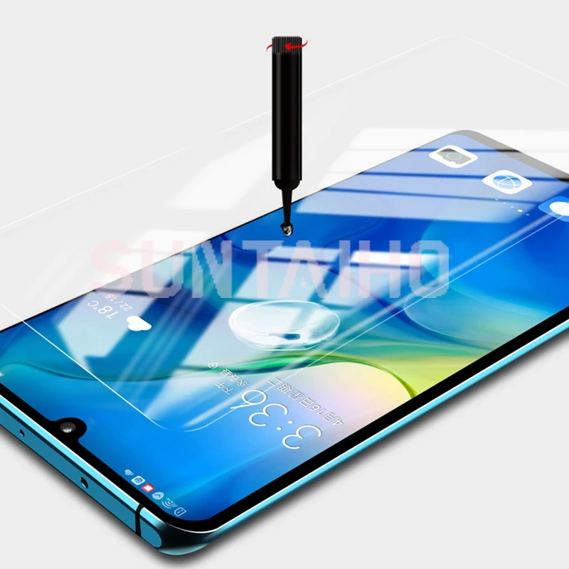 Прозрачное полностью изогнутое УФ жидкое закаленное стекло для Huawei Mate 30 Pro 20