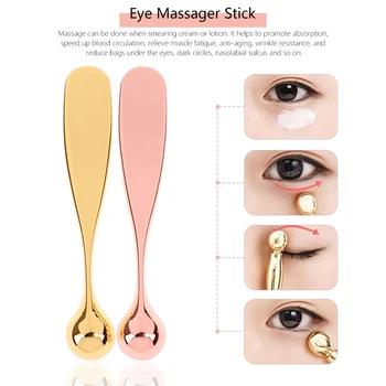 

Eye Cream Applicator Anti Wrinkle Eye Massager Stick Facial Mask Mixing Brush Essence Mixing Metal Spatula Beauty Care