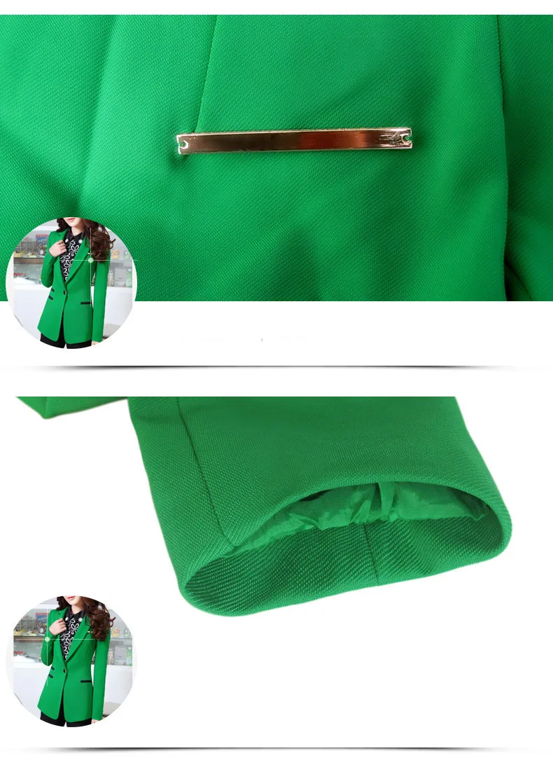 Высокое качество, женские блейзеры и куртки, Осенний офисный костюм с длинными рукавами, верхняя одежда, черный, зеленый, Blaser Femme размера плюс 4XL