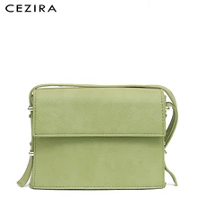 CEZIRA, модная женская сумка-мессенджер, из Веганской кожи, сумка через плечо для девочек, Сумочка через плечо, кошельки, дамская сумка с двойным клапаном и карманом, Bolsa