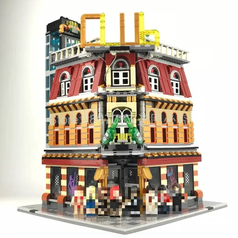 

SD6991 City Street Creator Series Nightclub Bar Model View Building Blocks 2488pcs Kits Toy Compatible Creator In Stock