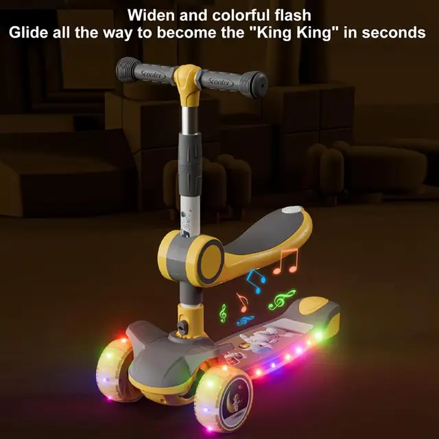 Children'S Scooter 2-12 Years Old Can Ride Children'S Toy Car Music Walker Tricycles For Children Kids'S Ride-On Toys Child Gift 3