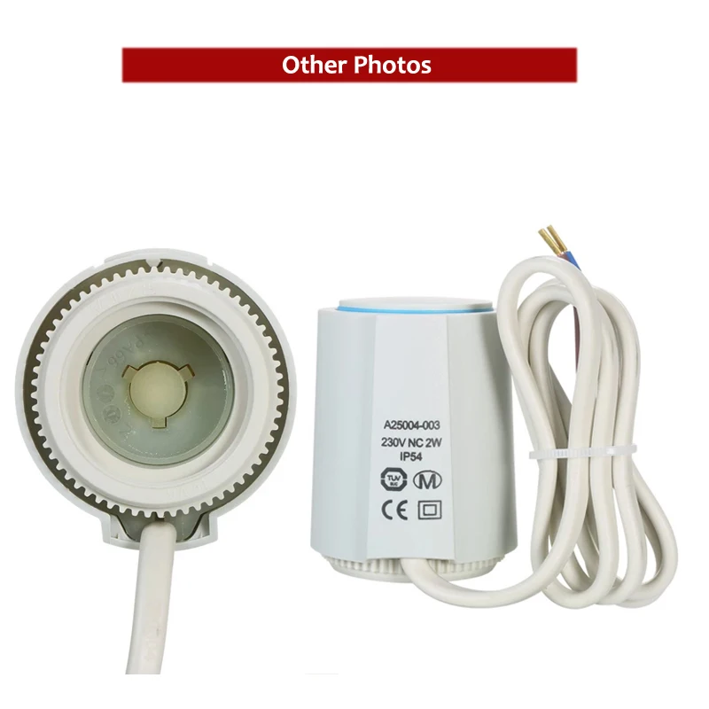 1PCS/5PCS/ 230V 2-Wire Normally Closed Electric Thermal Actuator For Radiator Valve Manifold Room Floor Heating System M30*1.5