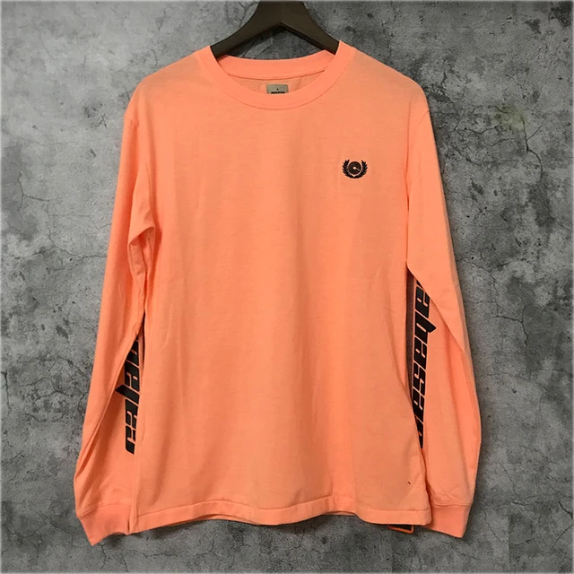 calabasas long sleeve color neon orange