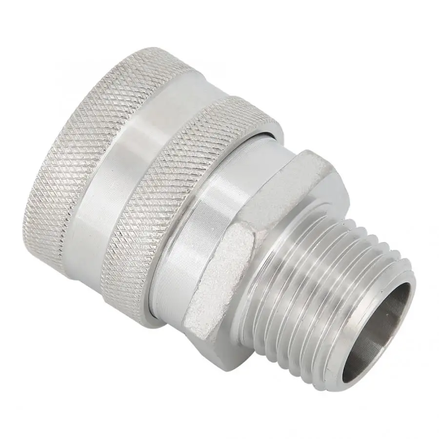 1/2in Female Thread Stainless Steel Quick Connector Adapter for Brewing Beer Quick Connector Home brew Beer Keg Dispenser