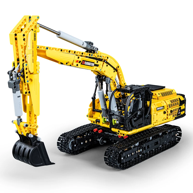 RC WORKING CONSTRUCTION VEHICLE 2台セット Cada 1702Pcs 1:20 City Remote Control Engineering Car DIY Model