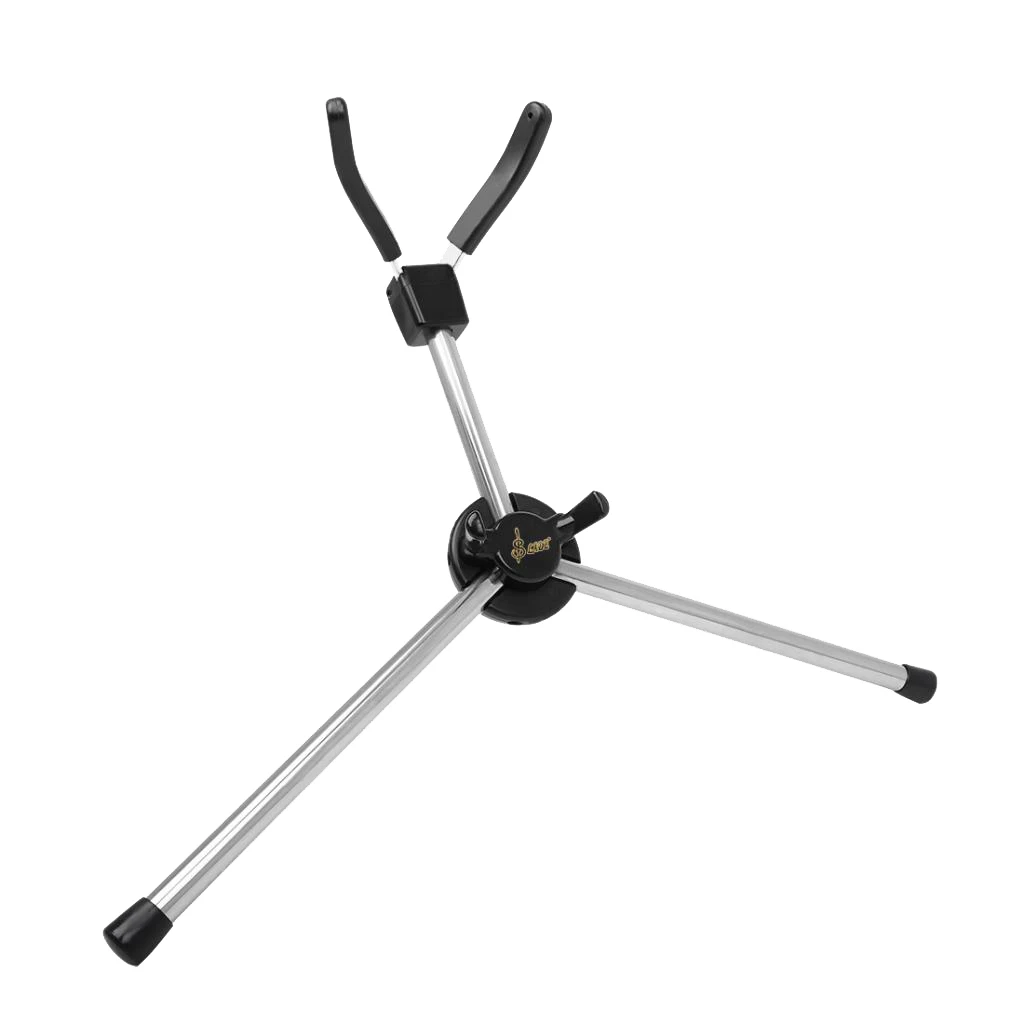 Portable Soprano Saxophone Stand Foldable Folding Rubber Feet Anti-slip
