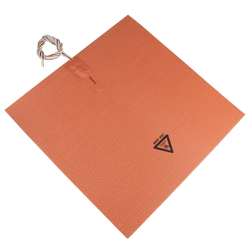 1Pc Silicone Heater Pad 220V 600W 400X400Mm For Creality Cr-10 S4 3D Printer Bed With Adhesive Backing