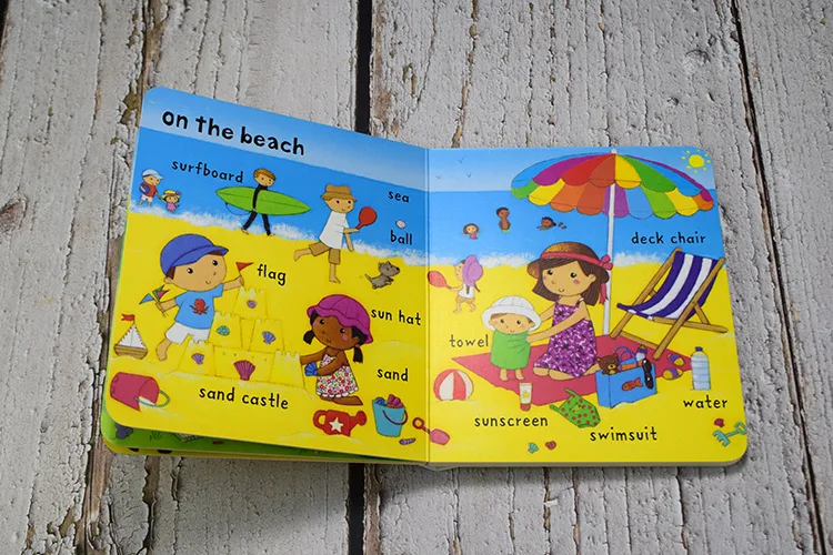Educativos para Crianças Inglês para Crianças Livros do Bebê Livros Conjunto Usborne Muito Primeiro Palavras Placa Livro Brinquedos Inglês 10 - 38 Computers & Electronics