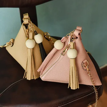 

2020 SHYAA Personality Ladies Fashion Triangle Bag Creative Lantern Crossbody Bag Simple Portable Wild Small Messenger Bag