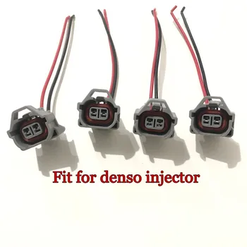 Denso 연료 인젝터 클립 커넥터 어댑터용 와이어 플러그, 고품질 플러그, 무료 배송, 4 개
