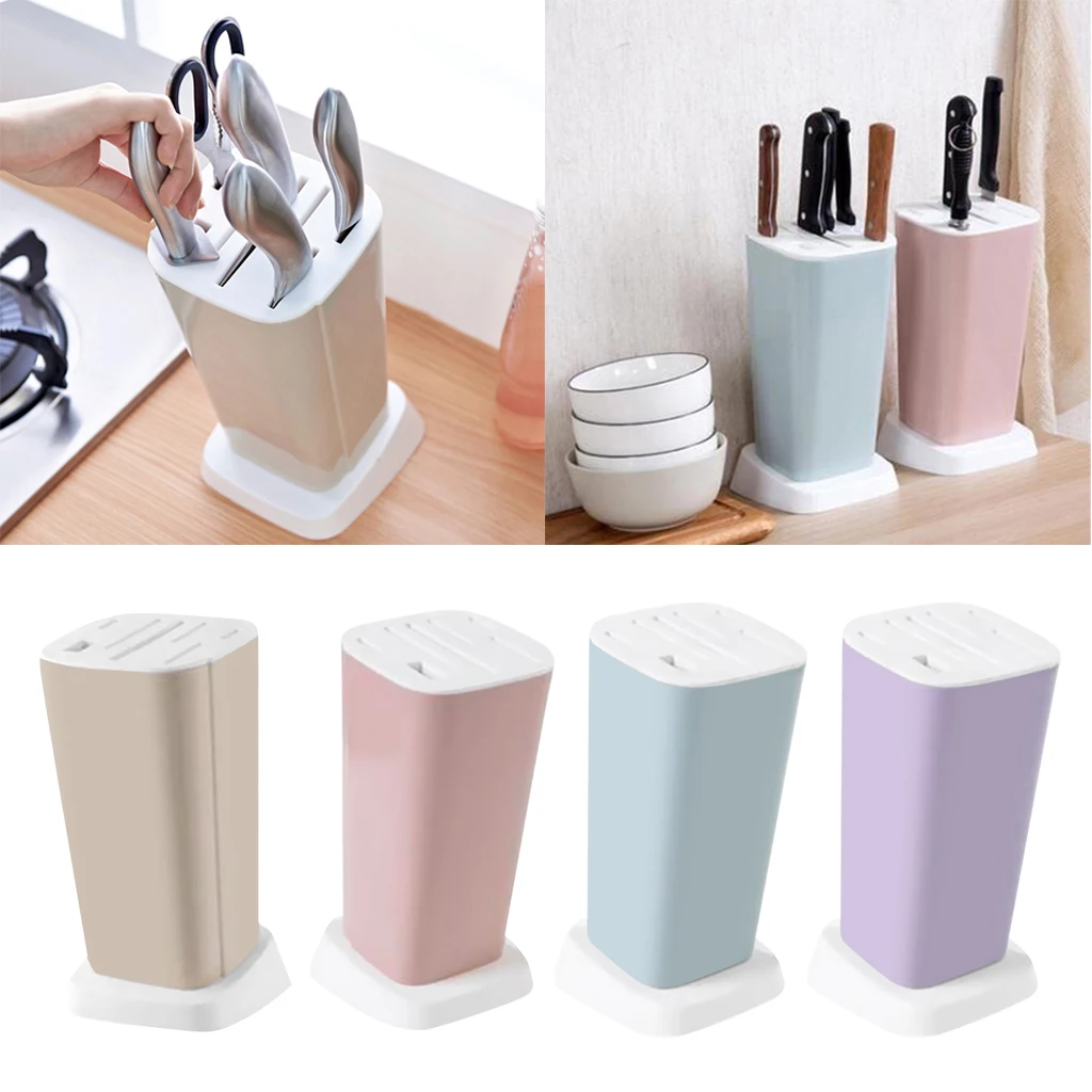 Kitchen Knives Holder Plastic Kitchen Block Dock Drying Rack for Fruit Knife/Kitchen Knives/ Kitchen Scissors