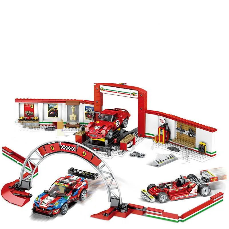

City SPEED Ferraried CHAMPIONS Cars Ultimate Garage Building Blocks kits Bricks Sets Classic Model Kids Toys for children Gift