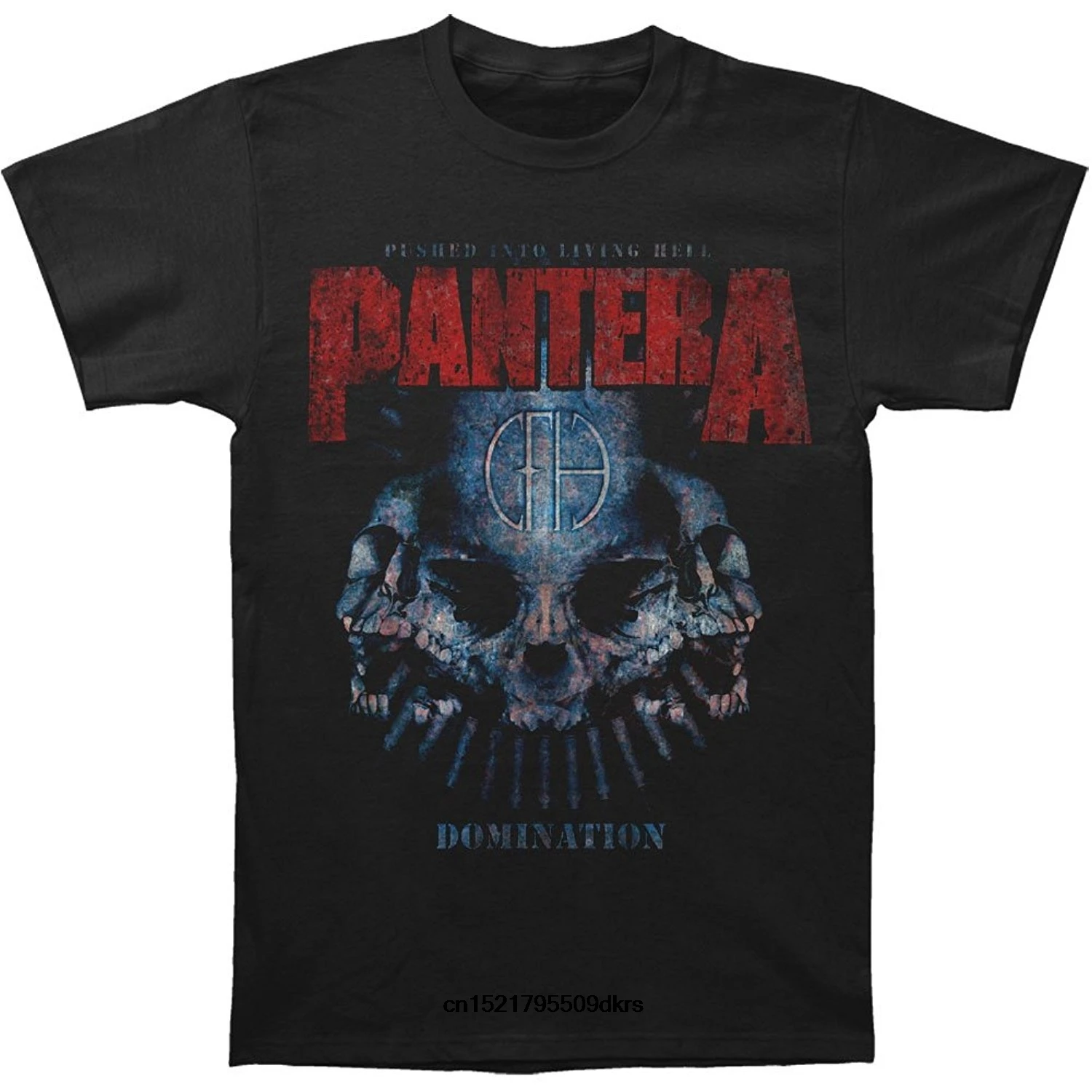 Мужская футболка Pantera dominiation Distressed хлопковая черная забавная новинка wo для мужчин