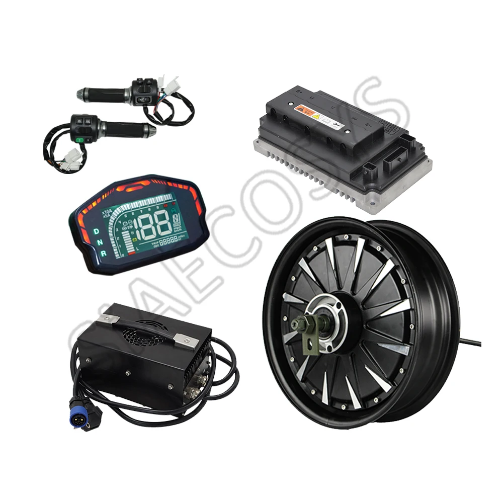 US $382.00 SiAECOSYS QSMOTOR 12inch 3000W 48V 74kph Hub Motor with EM100SP controller and kits for electric scooter