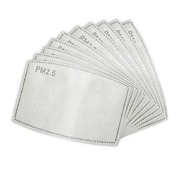 

10 Pieces Multifunctional Neck Guard Turban Dust Scarf Headdress With PM2.5 Five-layer Filter Gasket Outdoor
