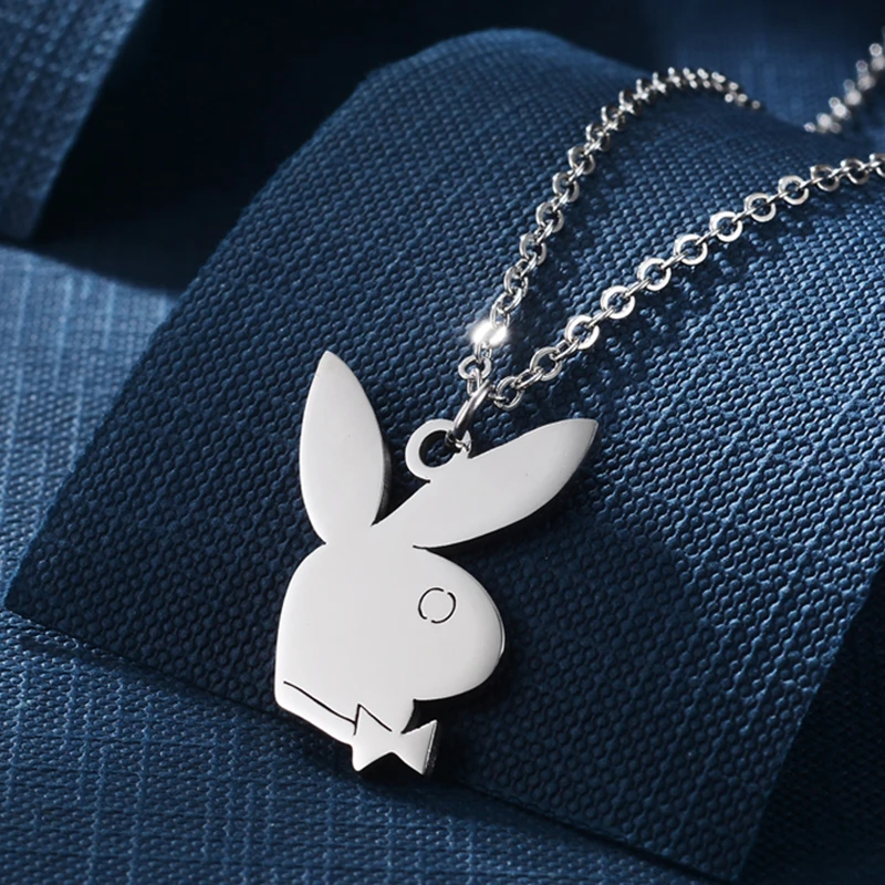 Billie Eilish Pendant Necklace Link Chain Stainless Steel Lock Pendant Necklace Couple Gifts