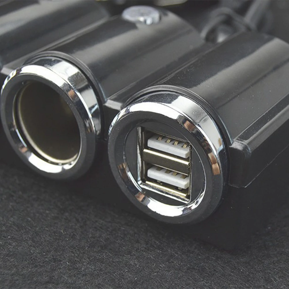 1-3 автомобильный разъем прикуривателя, разветвитель портов, двойной USB, автомобильное зарядное устройство, разделитель для ноутбука, сотового телефона, CD плеера, gps питания