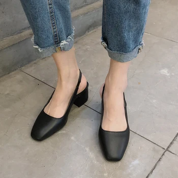

Elegant Vintage Shoes Women Low Heels Shoes Black Shoes For Women Flats Shoes Autumn Women Shoes 2019 Slip On Ballerinas Shoes