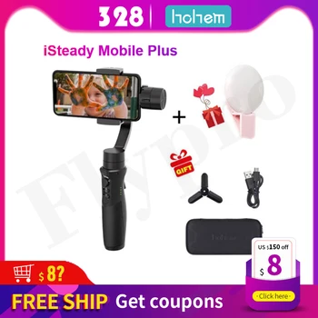 

Hohem iSteady Mobile Plus Smartphone Gimbal Stabilizer for iPhone 11/11 Pro/Pro Max for Galaxy S10/Plus/S9 for Video Blogger